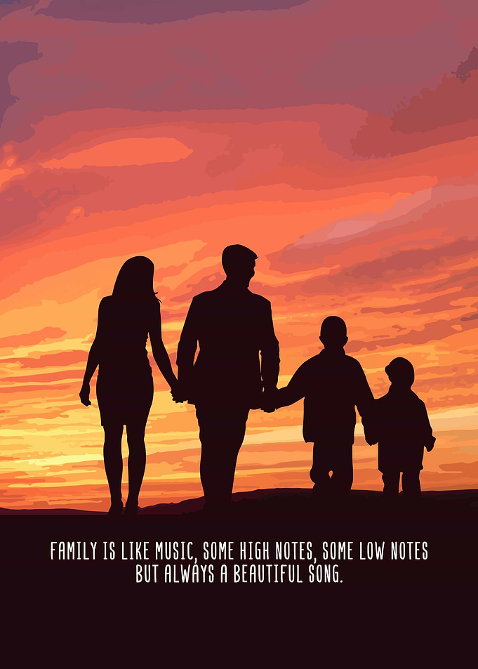 Family Home Wall Art Decor