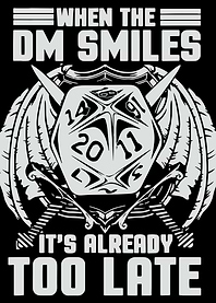 Dungeon Dragon DM smiles