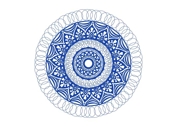 Mandala Blue