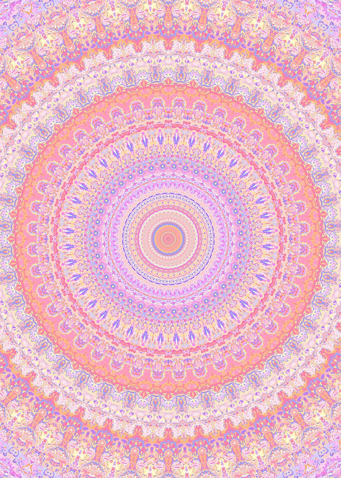Trippy Pastel Mandala