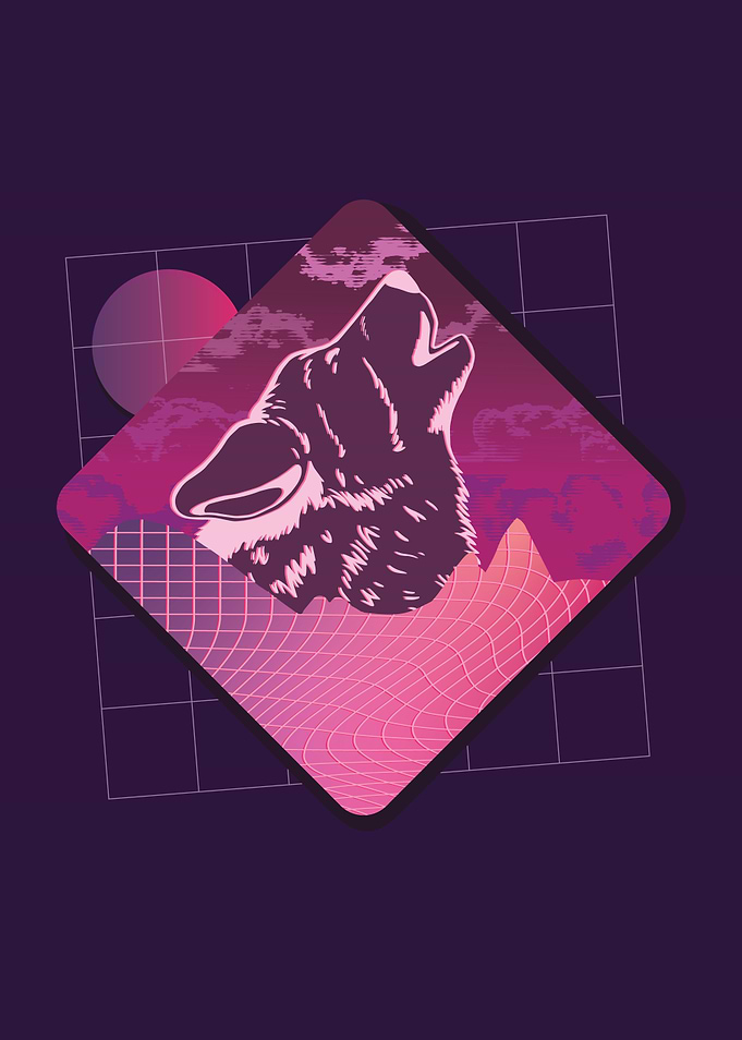 VAPORWAVE WOLF