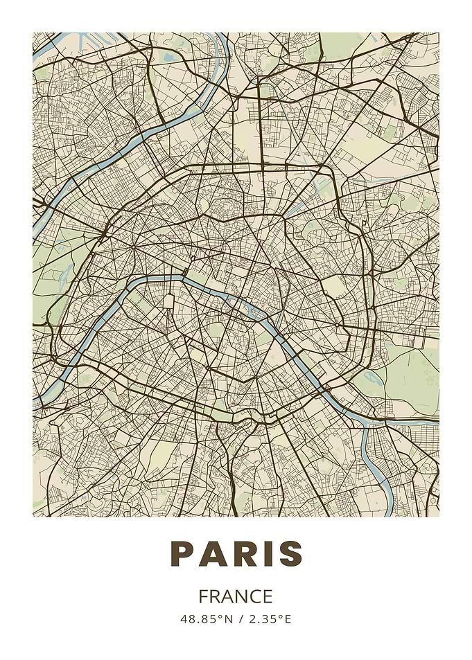 Paris City Map