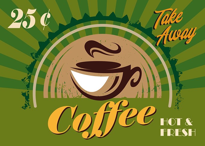 Coffee Retro Sign 1