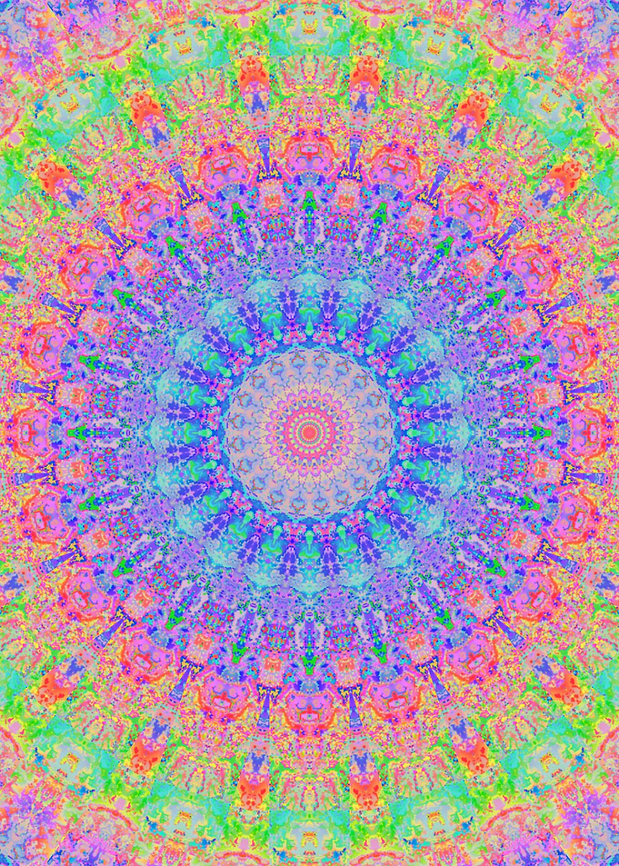 Boho Rainbow Mandala