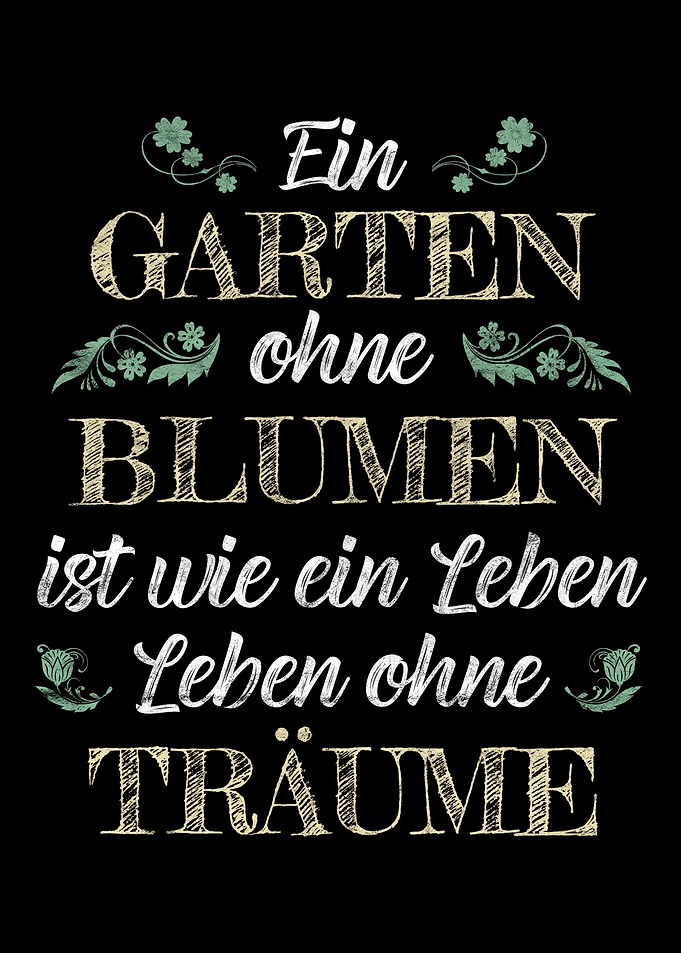 Netter Gartenarbeit Spruch
