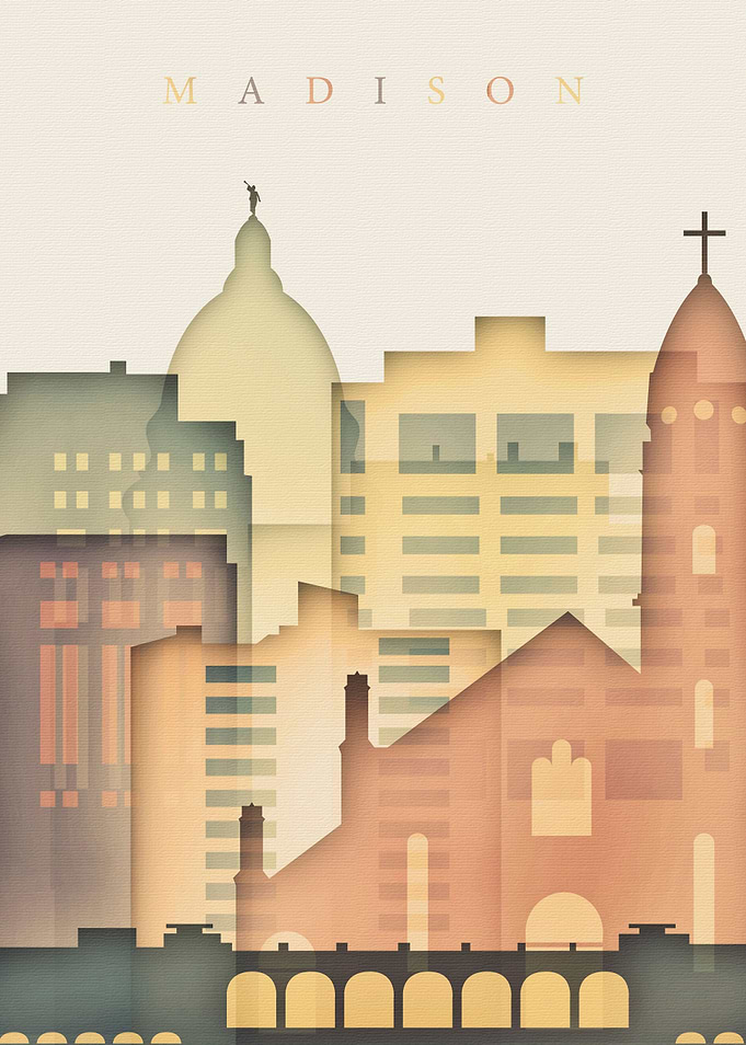 Madison Wisconsin Skyline