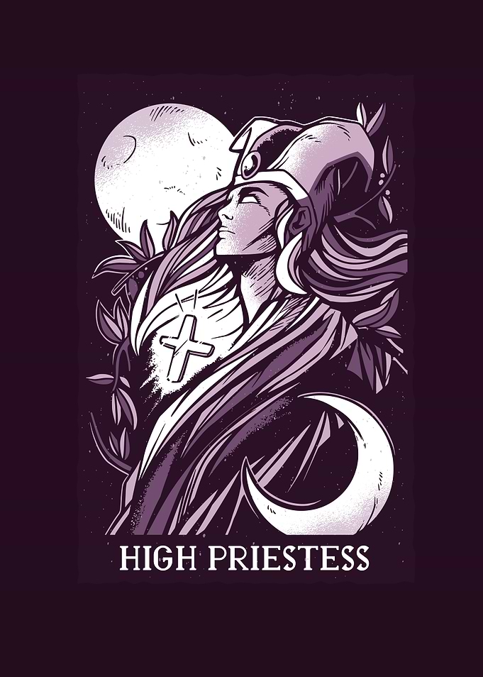 HIGH PRIESTESS TAROT CARD