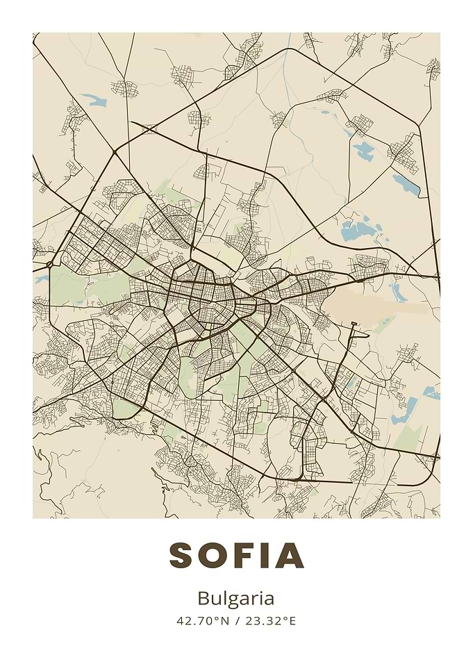 Sofia City Map