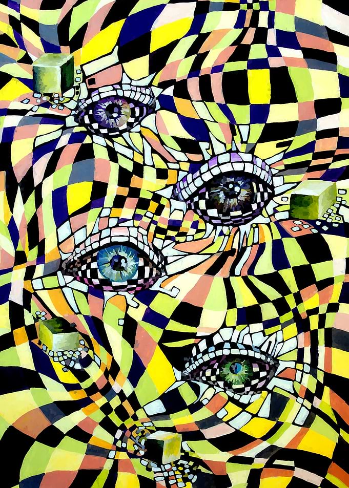 Cartoon Pop Art Eyes