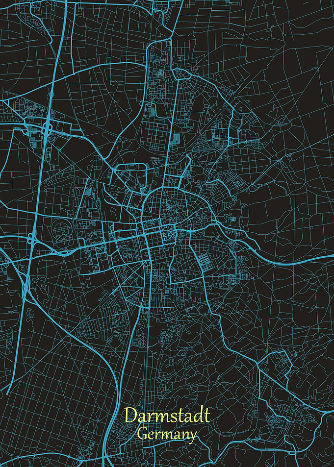 Darmstadt City Map German