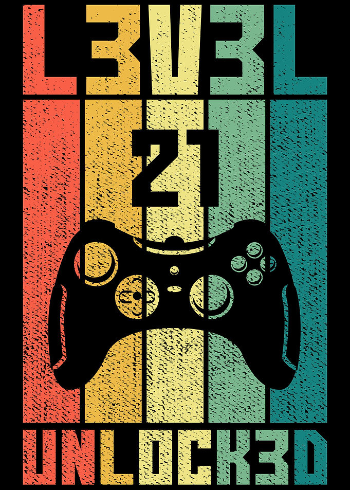 Level 21 Unlocked Gamer