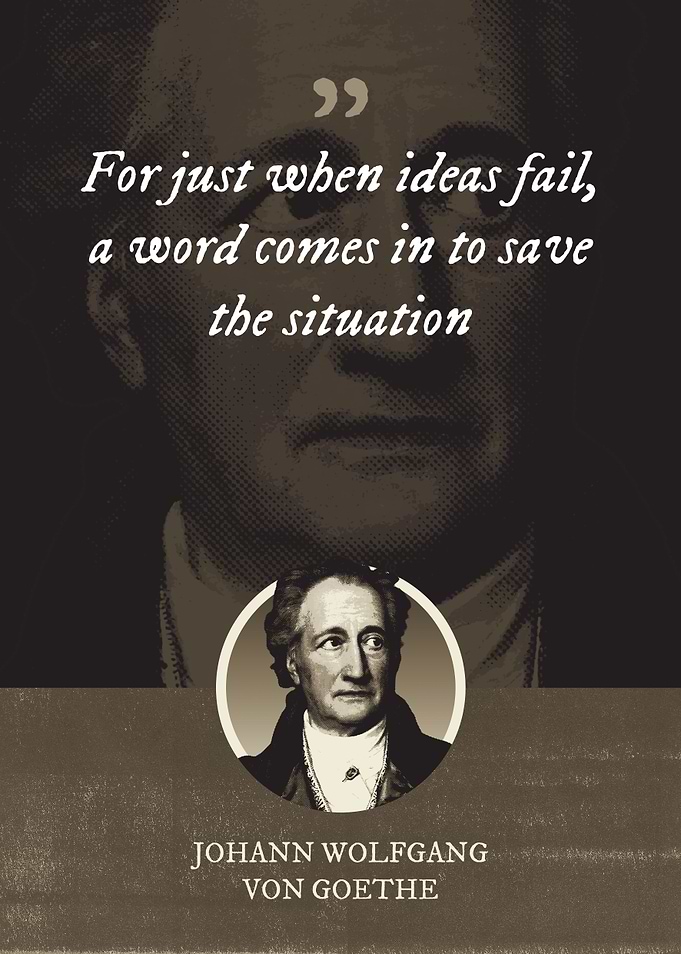 For just when ideas fail