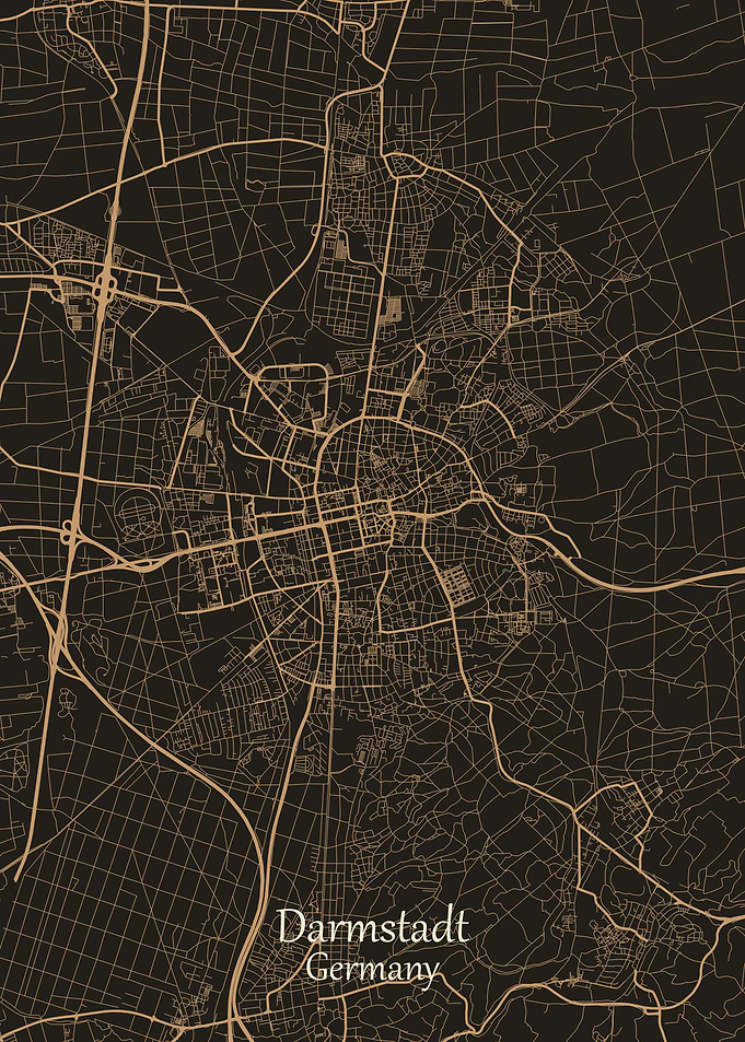 Darmstadt City Map German