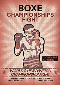 Boxe Vintage Poster