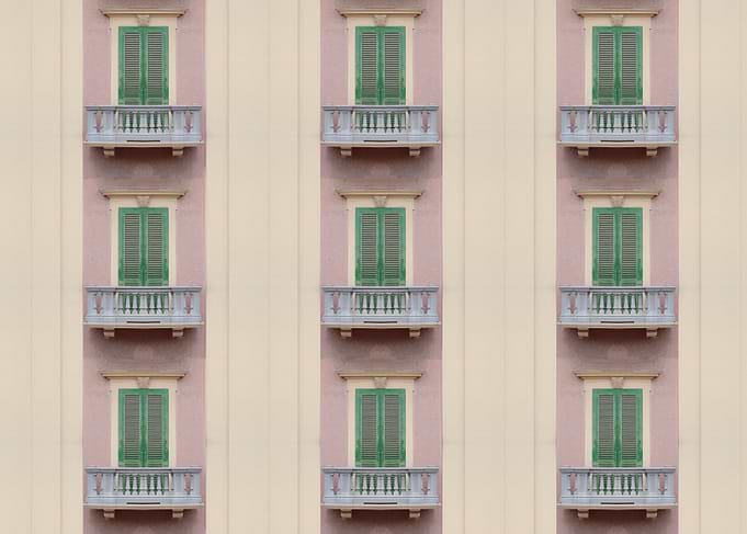 Endless windows facade