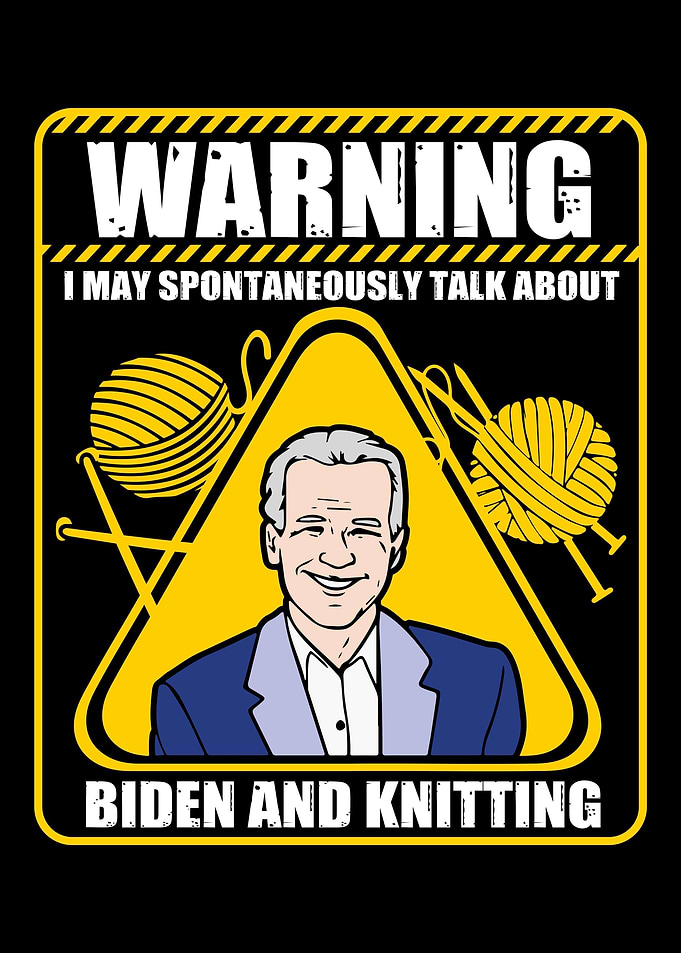 Joe Biden knitting