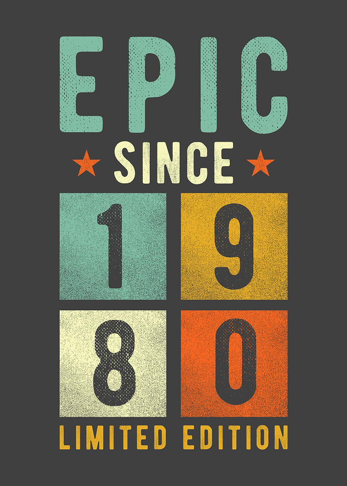 1980 Birthday Gift Retro