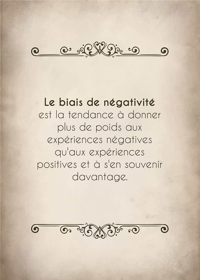 Le biais de negativite