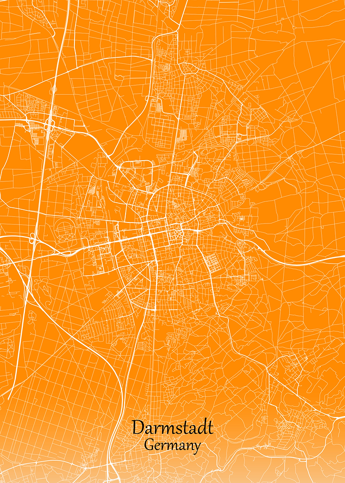Darmstadt City Map German