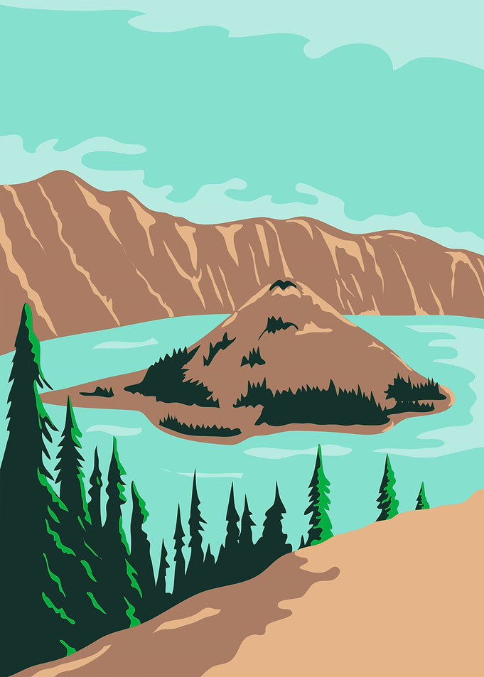 Crater Lake Oregon Utah