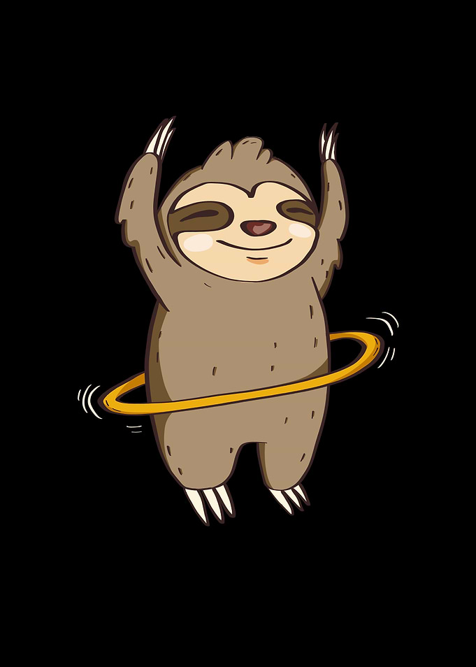 Hula Hoop Sloth Hooping