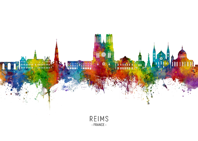 Reims Skyline France