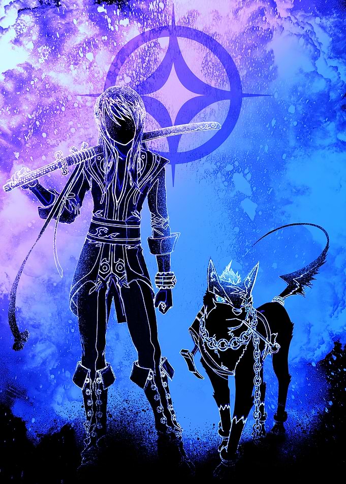 The hero and his dog Soul