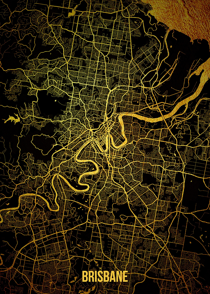 Brisbane gold map