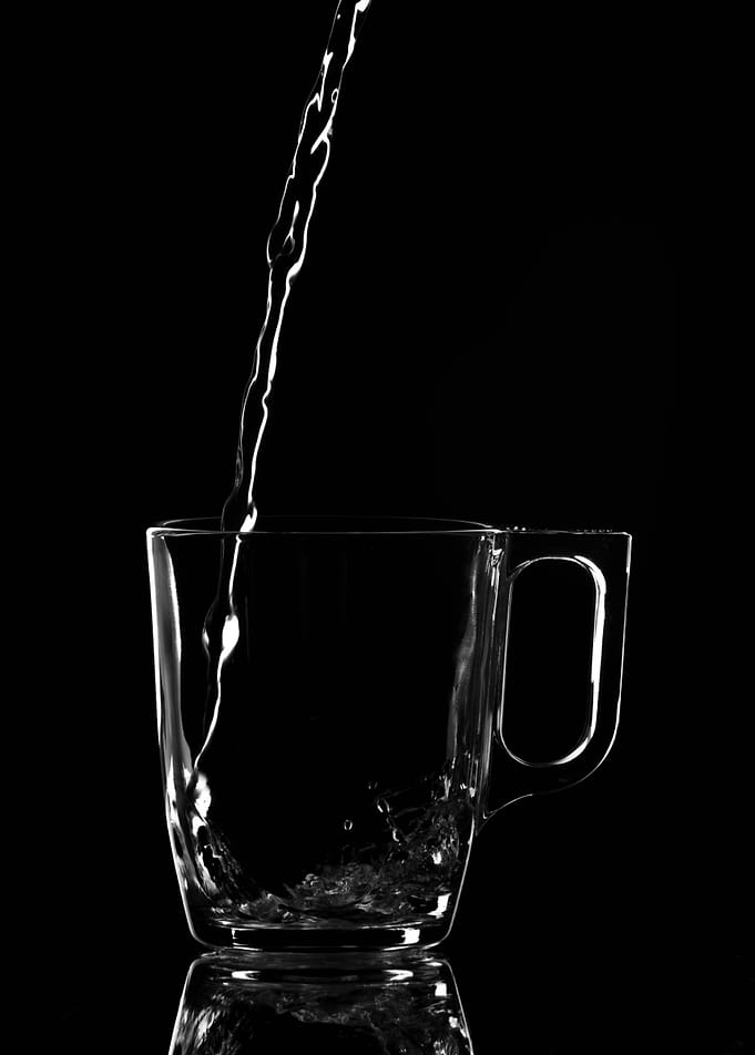 Glass with water