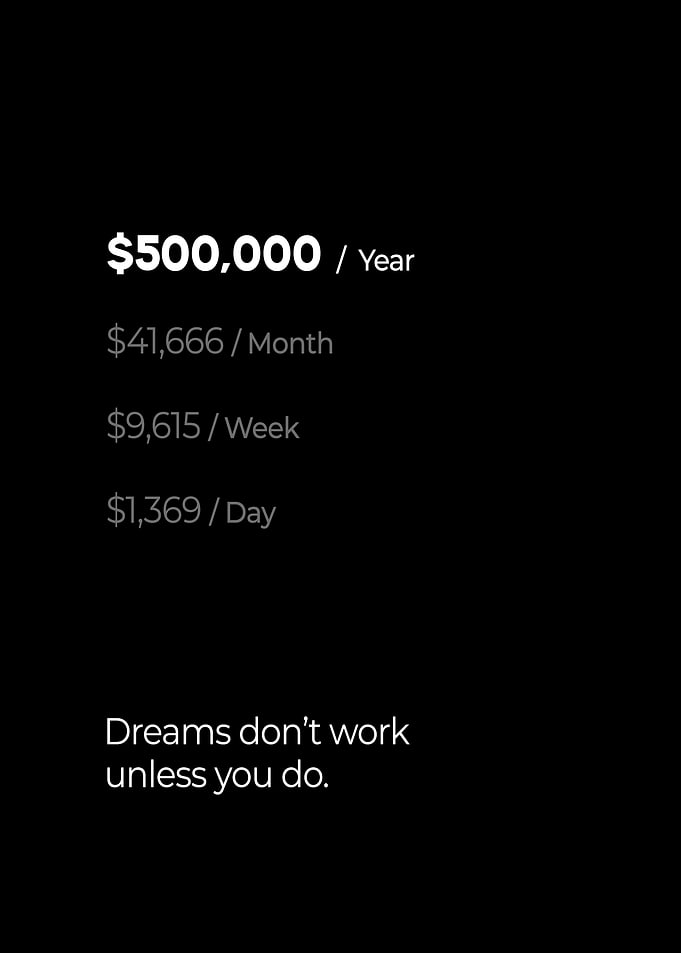 500000 a year