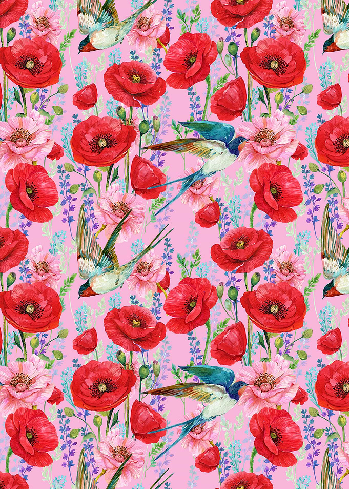Sweet Poppy Pattern 04
