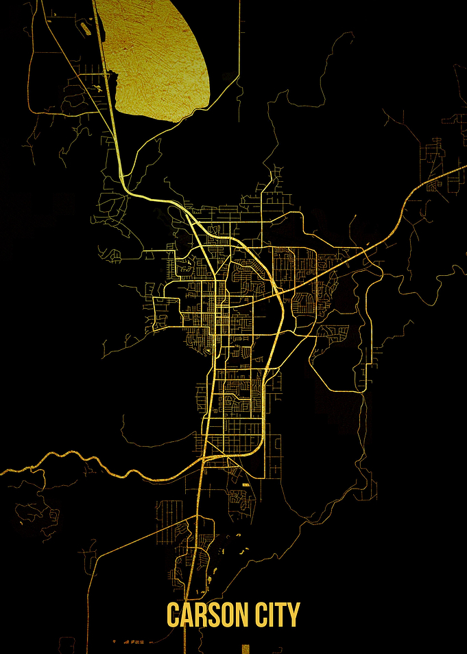 Carson City gold map