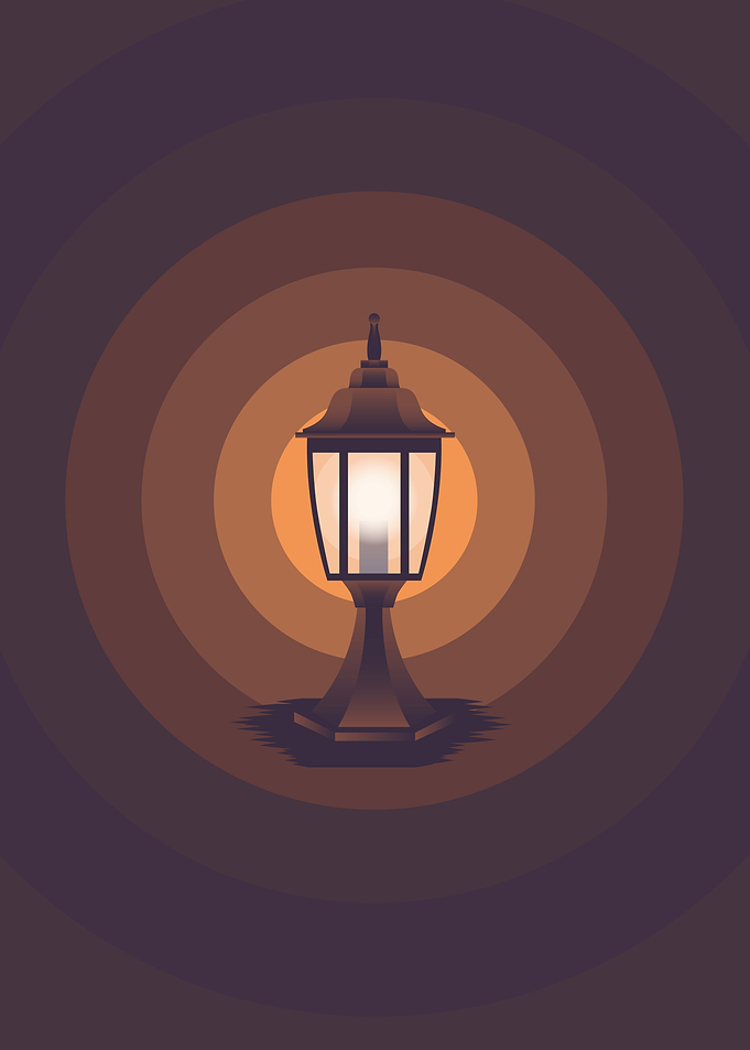 Illustration Negative Lamp