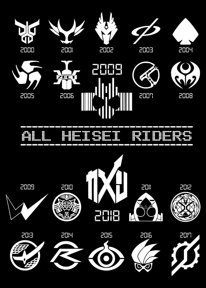 All Heisei Riders Symbol
