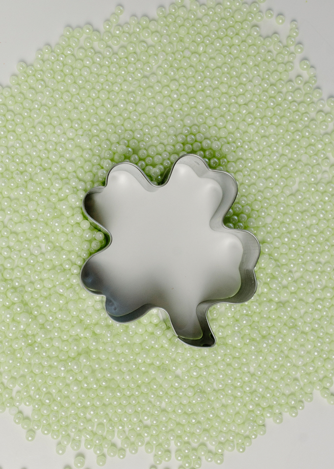 Patricks day sugar pearls