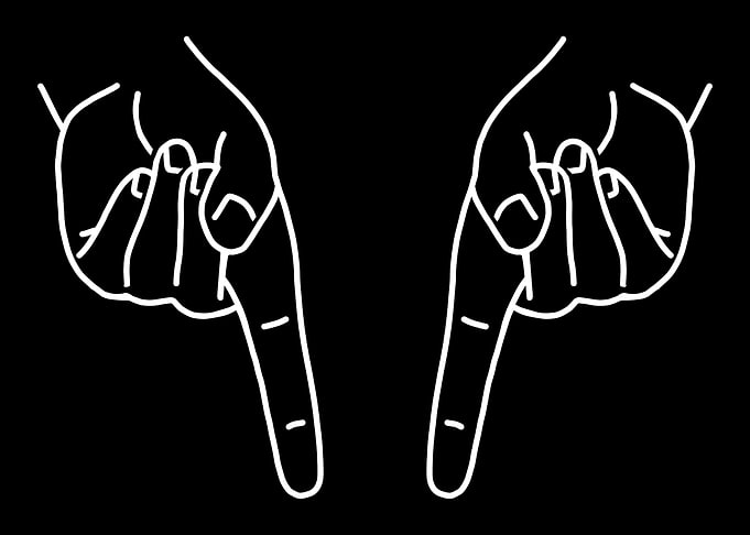 Beach volleyball hands