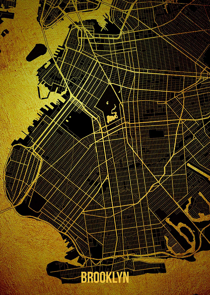 Brooklyn gold map