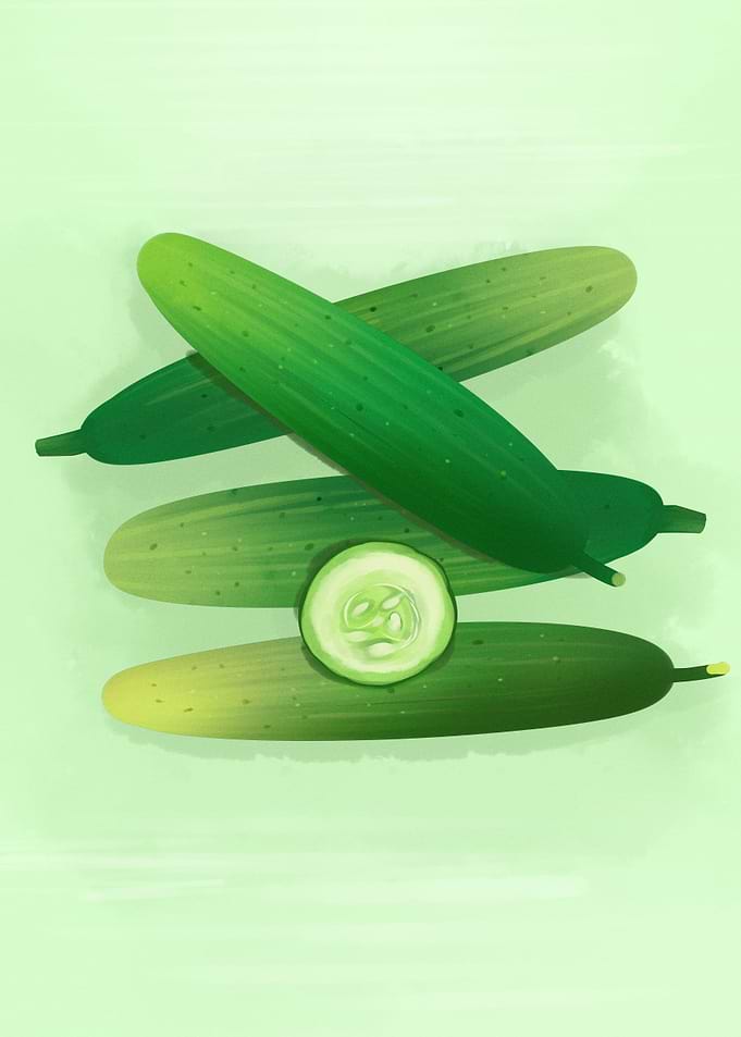 fruit vegetables cucumber
