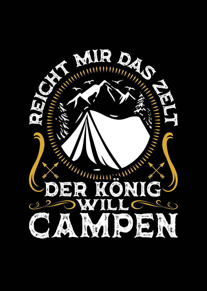 Campen Spruch Camping