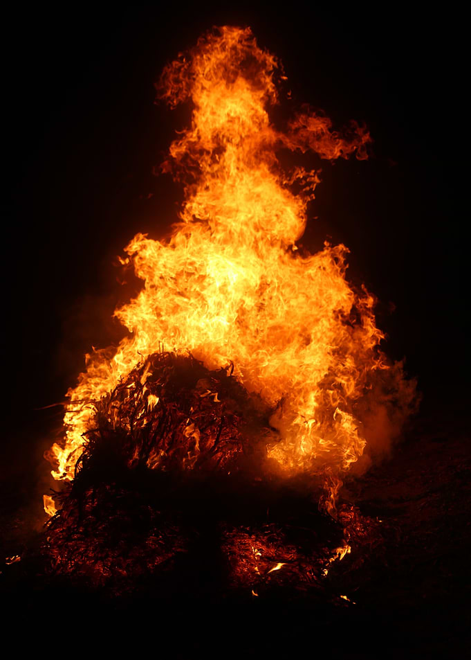 Burning head