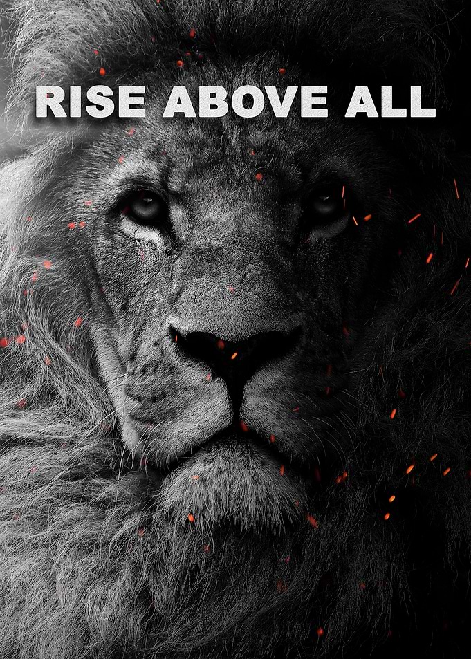 wild lion face Motivation