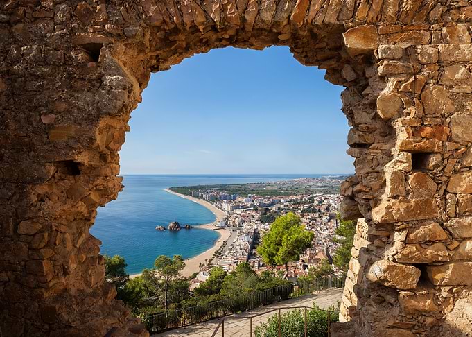 Blanes Town In Spain