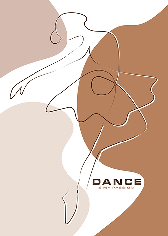 Dance passion Line Art