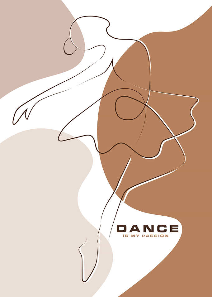 Dance passion Line Art