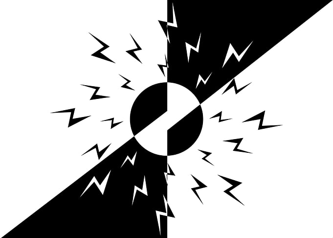 Black White Space cut