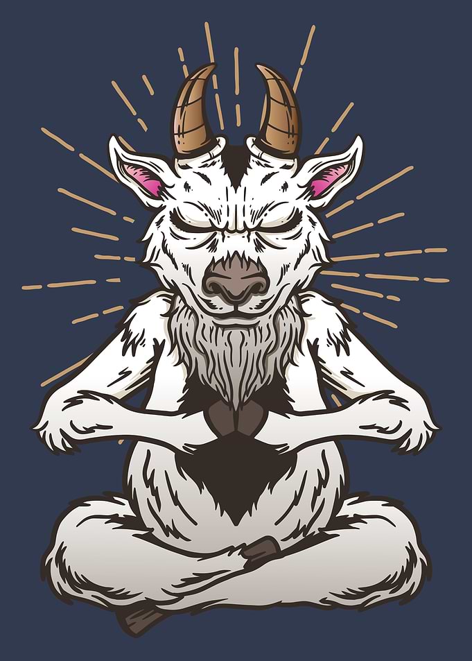 Goat Yoga Displate Design