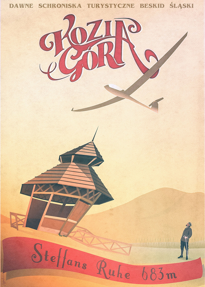 Kozia Mt retro poster