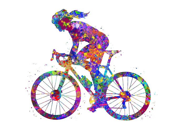 Road biker girl