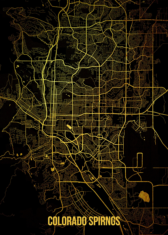 Colorado Springs gold map
