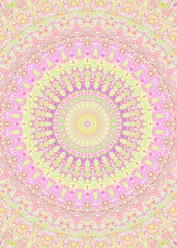 Groovy Colorful Mandala